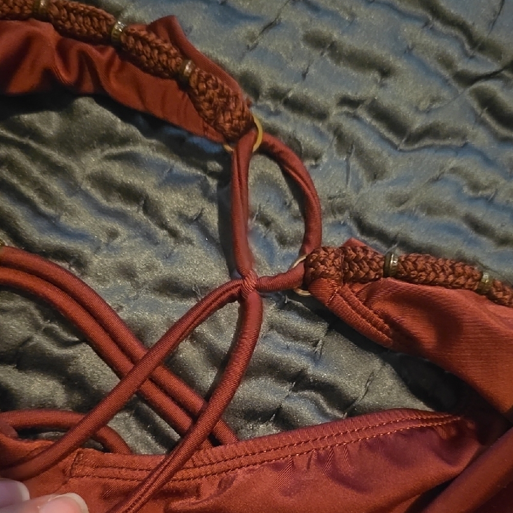 ViX Rope Braid Triangle-Top Side-Tie Bikini XS - Picture 10 of 11